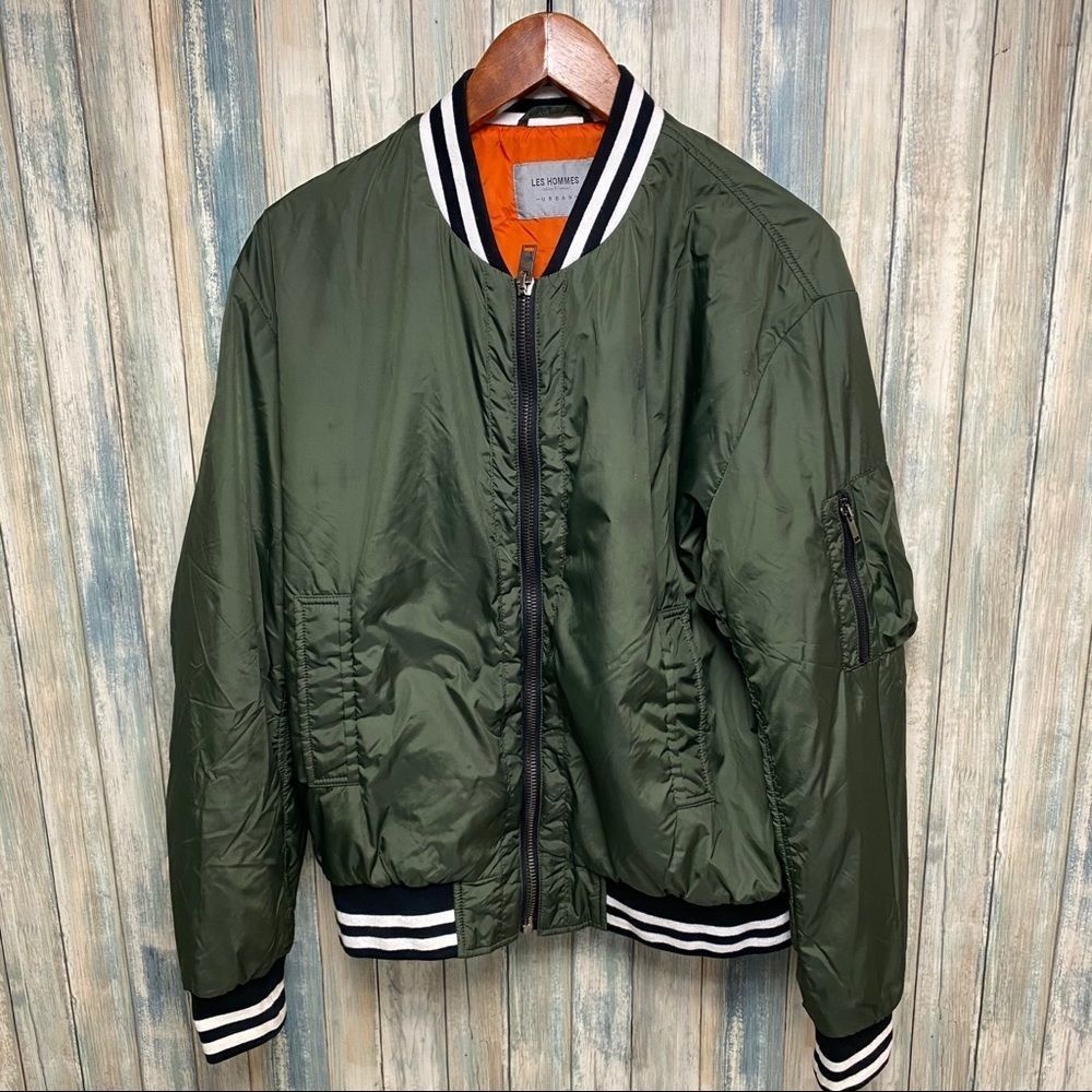 Les Hommes Men’s Jacket sz M Zip Front # V699